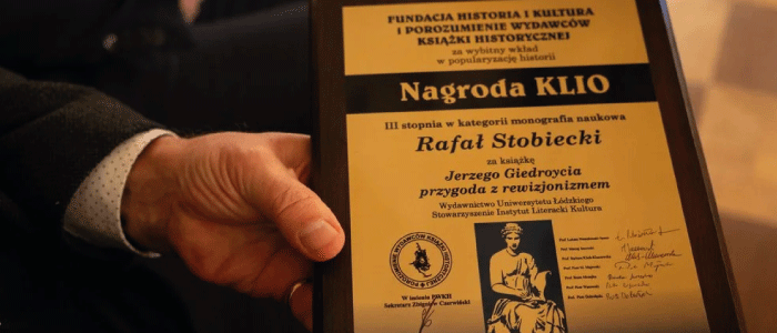 Złoty dyplom nagrody KLIO