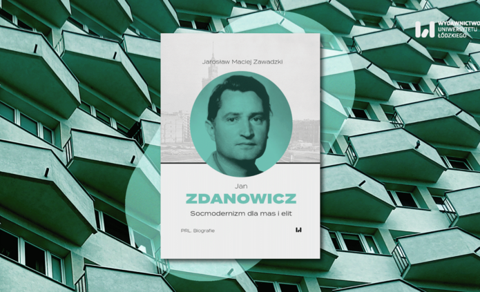 okładka książki na tle budynku mieszalnego